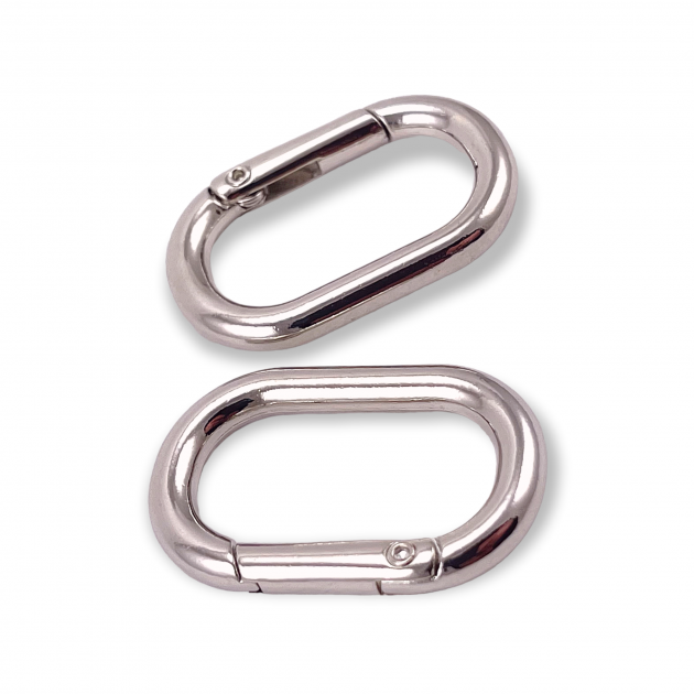 Oval Spring Ring 15 mm Key Chain Ring - Clamp A 460