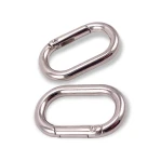 Oval Spring Ring 15 mm Key Chain Ring - Clamp A 460