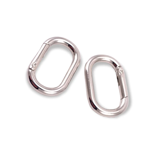 Oval Spring Ring 15 mm Key Chain Ring - Clamp A 460