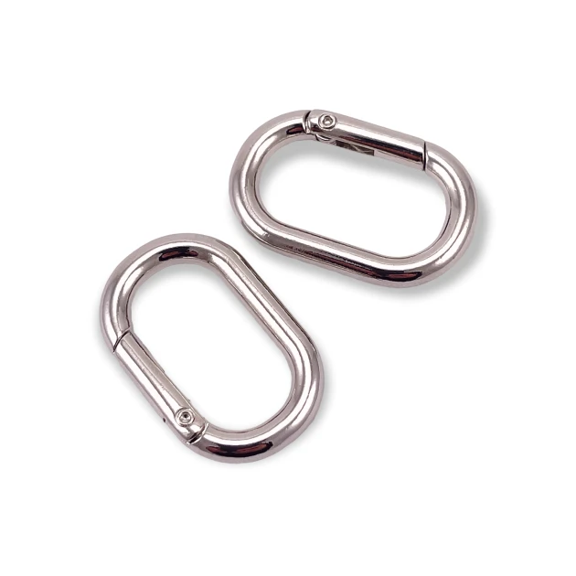 Oval Spring Ring 15 mm Key Chain Ring - Clamp A 460