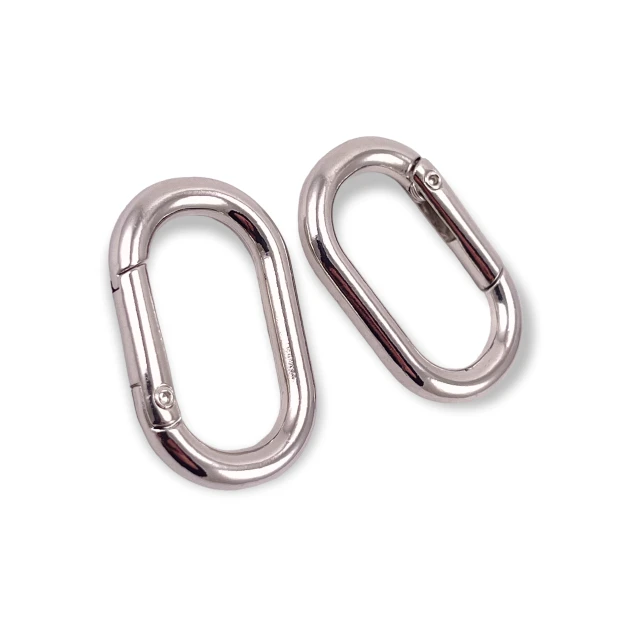 Oval Spring Ring 15 mm Key Chain Ring - Clamp A 460