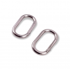 Oval Spring Ring 16 mm Key Chain Ring - Clamp A 461 Oval Spring Ring 16 mm Key Chain Ring - Clamp A 461