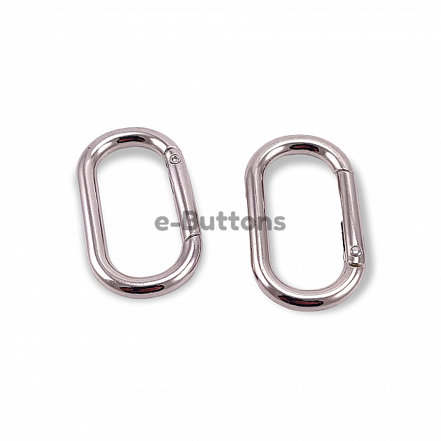 Oval Spring Ring 16 mm Key Chain Ring - Clamp A 461