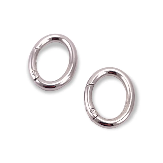 Spring Ring 2,5 cm Metal Egg Shape Spring Bag Ring A 467