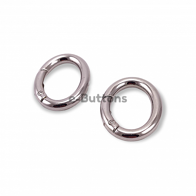 Spring Ring 2,5 cm Metal Egg Shape Spring Bag Ring A 467
