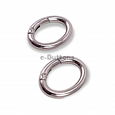 Spring Ring 2,5 cm Metal Egg Shape Spring Bag Ring A 467