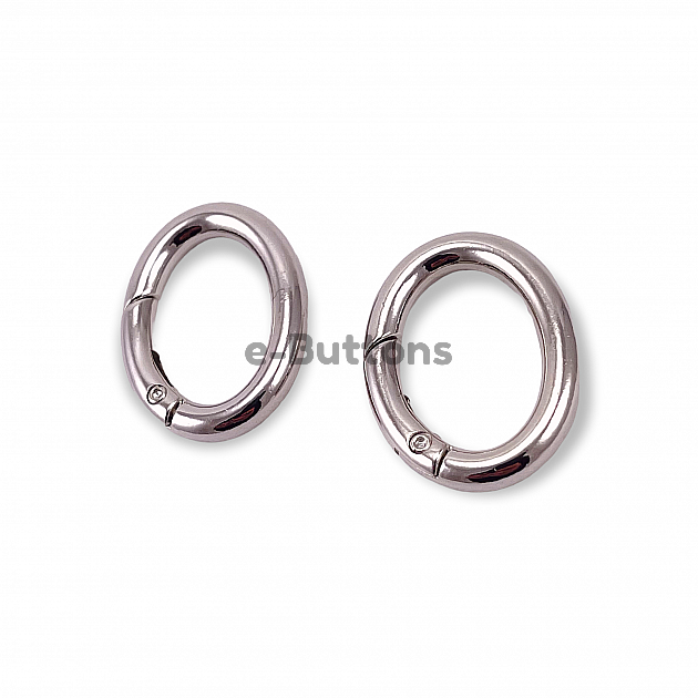 Spring Ring 2,5 cm Metal Egg Shape Spring Bag Ring A 467