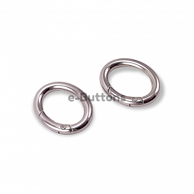 Spring Ring 2,5 cm Metal Egg Shape Spring Bag Ring A 467