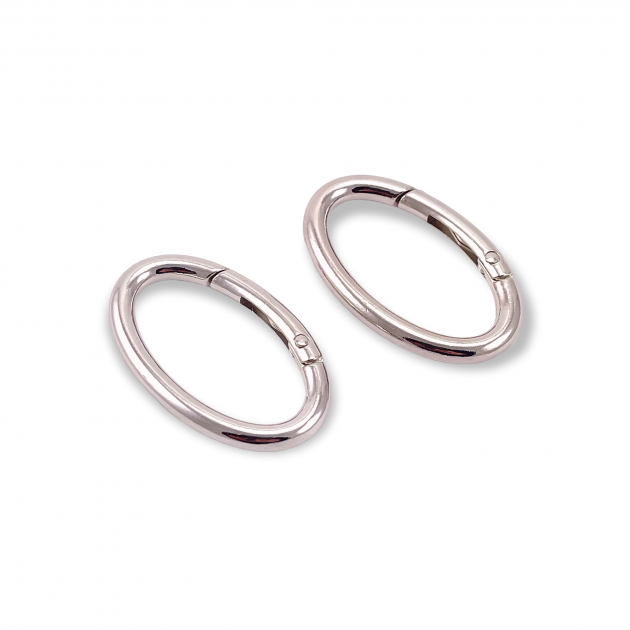 Oval Yaylı Halka Elips Şekil 4 cm Metal Yaylı Çanta Halkası A 469 Oval Yaylı Halka Elips Şekil 4 cm Metal Yaylı Çanta Halkası A 469