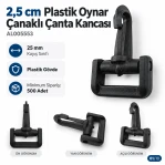 2,5 cm Plastik Oynar Çanaklı Çanta Kancası – 25 mm Kayış Uyumlu AL005553