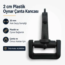 2 cm Plastik Oynar Çanta Kancası AL005554