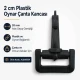 2 cm Plastik Oynar Çanta Kancası - Yüksek kaliteli zamak metal malzemeden üretilmiş, dayanıklı ve estetik görünüm sunan