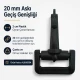 2 cm Plastik Oynar Çanta Kancası - Yüksek kaliteli zamak metal malzemeden üretilmiş, dayanıklı ve estetik görünüm sunan