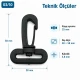 2.5 cm Plastic Swivel Bag Hook for 25 mm Webbing - Durable and Lightweight Connection for Bags
