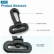 2.5 cm Plastic Swivel Bag Hook for 25 mm Webbing - Durable and Lightweight Connection for Bags