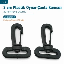 30 mm / 1.2 in Plastic Swivel Bag Hook AL005555-2