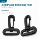 30 mm / 1.2 in Plastic Swivel Bag Hook AL005555-2