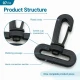30 mm / 1.2 in Plastic Swivel Bag Hook AL005555-2