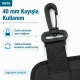 40 mm Plastic Swivel Bag Hook for 40 mm Webbing, durable plastic construction, ideal for secure bag strap connections