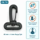 40 mm Plastic Swivel Bag Hook for 40 mm Webbing, durable plastic construction, ideal for secure bag strap connections
