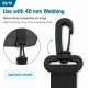40 mm Plastic Swivel Bag Hook for 40 mm Webbing, durable plastic construction, ideal for secure bag strap connections