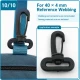 40 mm Plastic Swivel Bag Hook for 40 mm Webbing, durable plastic construction, ideal for secure bag strap connections