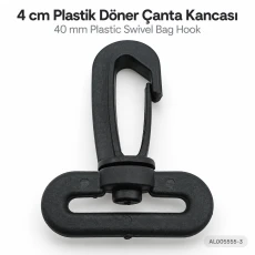 4 cm Plastik Döner Çanta Kancası – 40 mm Kayış Uyumlu AL005555-3