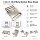 Snap Clasp 3 cm / 1.18 in Metal Zamak Buckle A0002 for bags and accessories