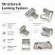 Snap Clasp 3 cm / 1.18 in Metal Zamak Buckle A0002 for bags and accessories