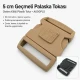 5 cm / 1.97 in Top-Lock Plastic Side-Release Bandolier Buckle made from durable PP material, ideal for bags and workwear
