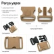 5 cm / 1.97 in Top-Lock Plastic Side-Release Bandolier Buckle made from durable PP material, ideal for bags and workwear