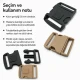 5 cm / 1.97 in Top-Lock Plastic Side-Release Bandolier Buckle made from durable PP material, ideal for bags and workwear