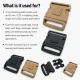5 cm / 1.97 in Top-Lock Plastic Side-Release Bandolier Buckle made from durable PP material, ideal for bags and workwear