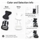 Side-Release Buckle 2.5 cm / 1 in Curved Plastic Snap Buckle for Bags and Webbing, durable and versatile fastening solution