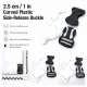 Side-Release Buckle 2.5 cm / 1 in Curved Plastic Snap Buckle for Bags and Webbing, durable and versatile fastening solution