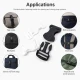 Side-Release Buckle 2.5 cm / 1 in Curved Plastic Snap Buckle for Bags and Webbing, durable and versatile fastening solution