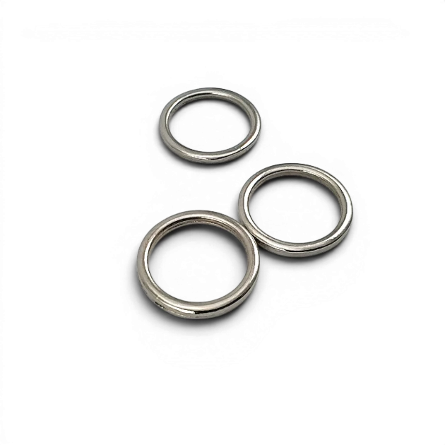 1.5 cm 0.59" Cast Iron Ring - Zinc Alloy Round Ring AL0004532