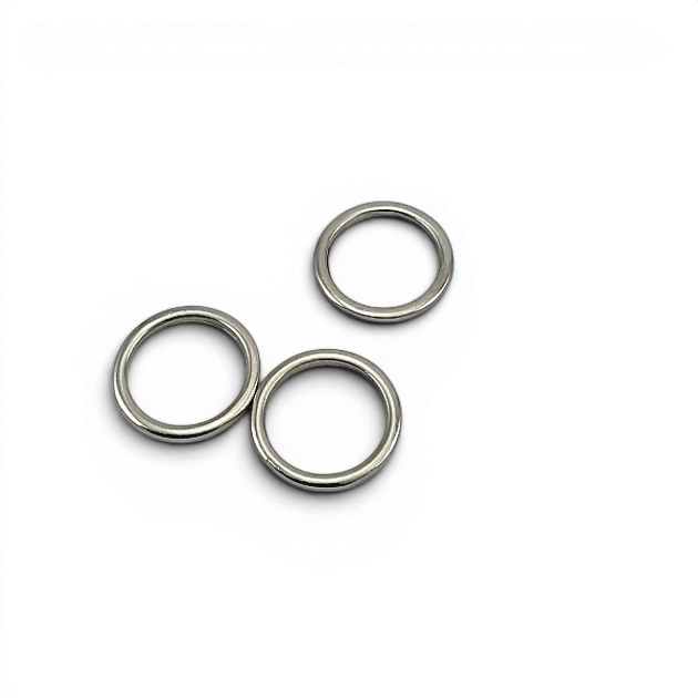 1.5 cm 0.59" Cast Iron Ring - Zinc Alloy Round Ring AL0004532