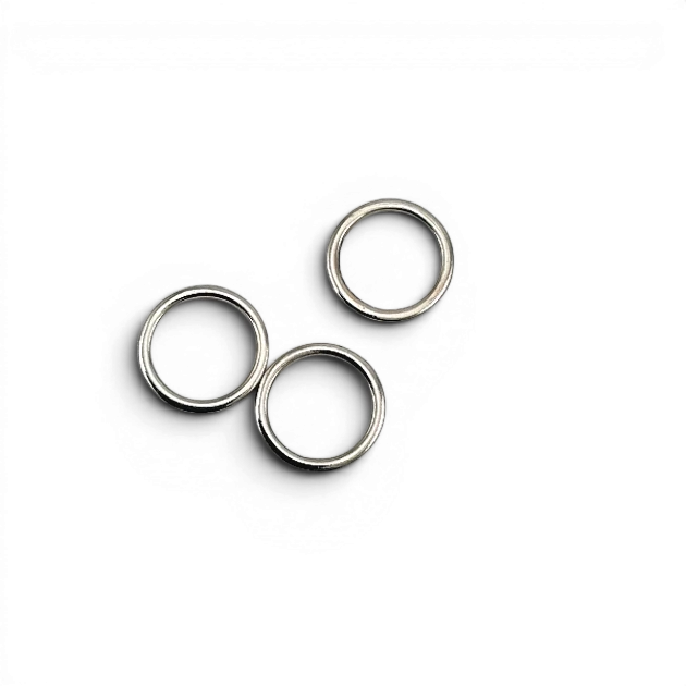 1.5 cm 0.59" Cast Iron Ring - Zinc Alloy Round Ring AL0004532