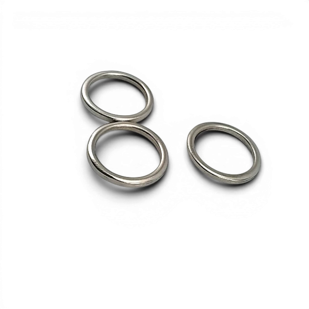 1.5 cm 0.59" Cast Iron Ring - Zinc Alloy Round Ring AL0004532