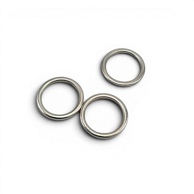 1.5 cm 0.59" Cast Iron Ring - Zinc Alloy Round Ring AL0004532
