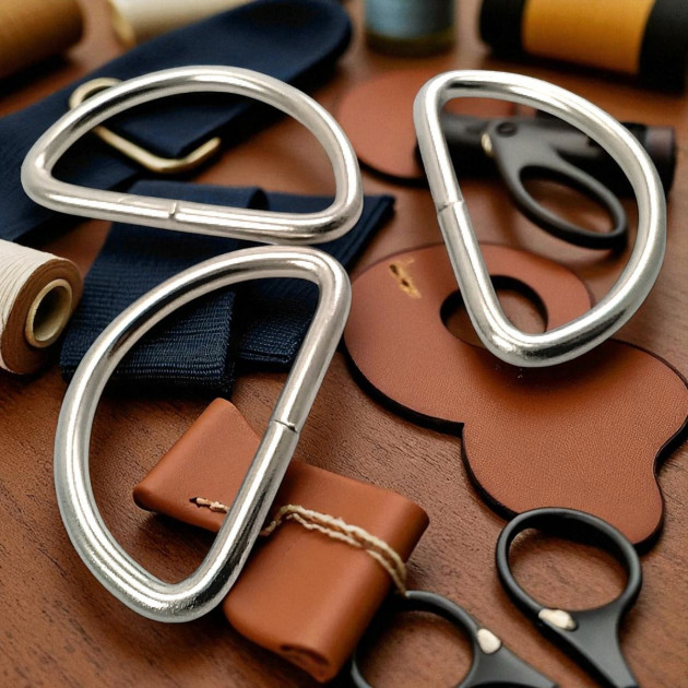 Iron D Buckle 5 cm / 2" - Welded D Adjustment Buckle AL004210