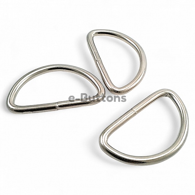 Iron D Buckle 5 cm / 2" - Welded D Adjustment Buckle AL004210