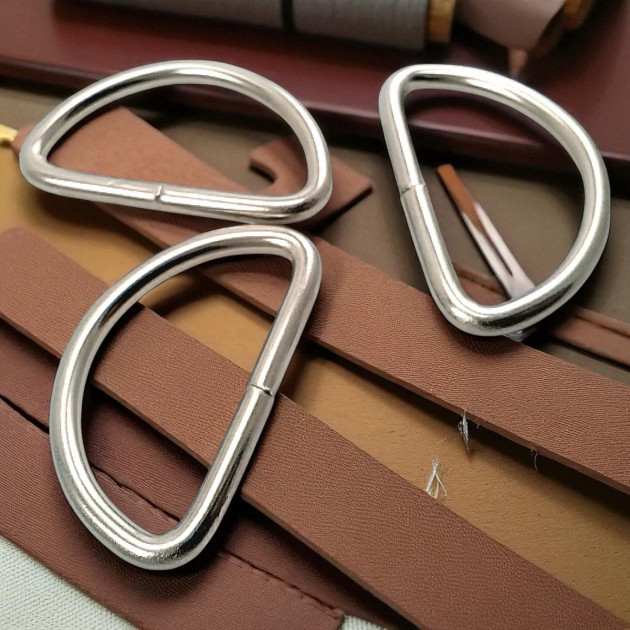 Iron D Buckle 5 cm / 2" - Welded D Adjustment Buckle AL004210