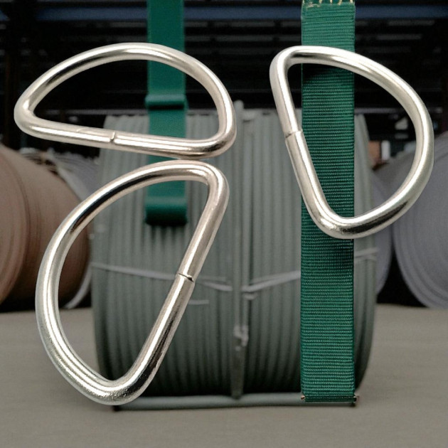 Iron D Buckle 5 cm / 2" - Welded D Adjustment Buckle AL004210