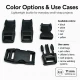 1 cm Side Release Plastic Buckle - Durable and Stylish Design for Bags and Accessories