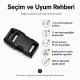 1 cm Side Release Plastic Buckle - Durable and Stylish Design for Bags and Accessories