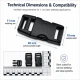 1 cm Side Release Plastic Buckle - Durable and Stylish Design for Bags and Accessories