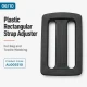 40 mm / 1.575 in Plastic Rectangular Strap Adjuster for adjustable bag straps, backpacks, and pet accessories