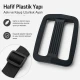20 mm Rectangular Plastic Strap Adjuster for bags, backpacks and pet accessories